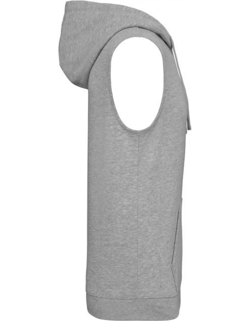 Pulover cu glugă unisex fără mâneci